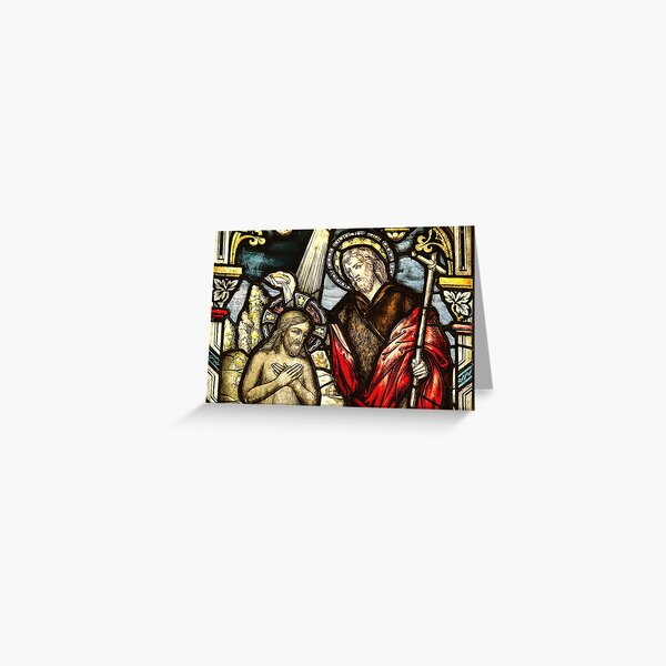 Item preview, John the Baptist with Christ designed and sold by AnimaChristi.