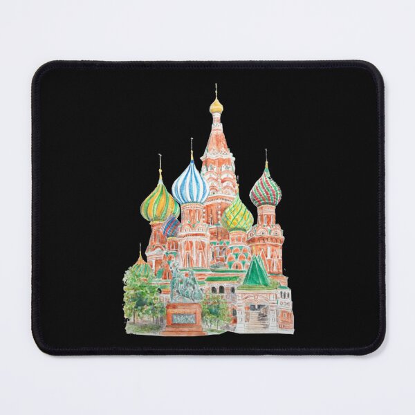 Item preview, Moscow Saint Basils Cathedral Painting T-ShirtMoscow Saint Basil's Cathedral watercolor on background designed and sold by shopphamokde.