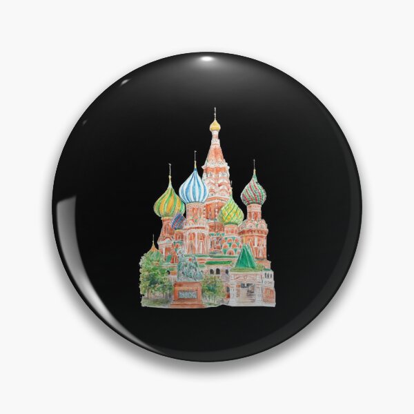 Item preview, Moscow Saint Basils Cathedral Painting T-ShirtMoscow Saint Basil's Cathedral watercolor on background  designed and sold by shopphamokde.