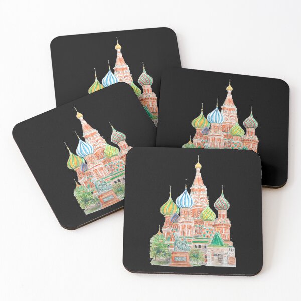 Item preview, Moscow Saint Basils Cathedral Painting T-ShirtMoscow Saint Basil's Cathedral watercolor on background  designed and sold by shopphamokde.
