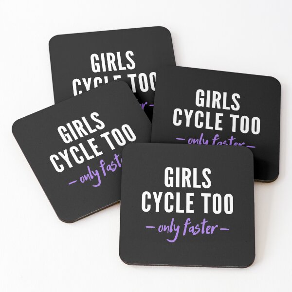 Item preview, Girls cycle too. Only faster! designed and sold by TheGreenGoat.