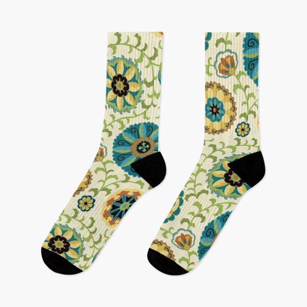 Item preview, Suzani Green and Gold designed and sold by Barbara Pixton.
