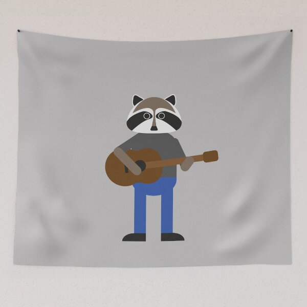 Item preview, Simple Racoon Playing Guitar designed and sold by The-Gorilla.