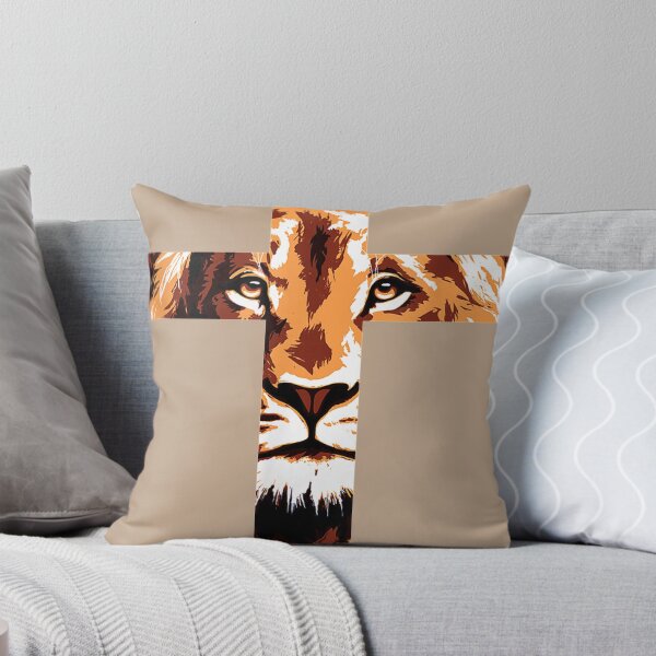 Item preview, Chirstian Cross Lion Judah Jesus God Faith designed and sold by blockerbab.