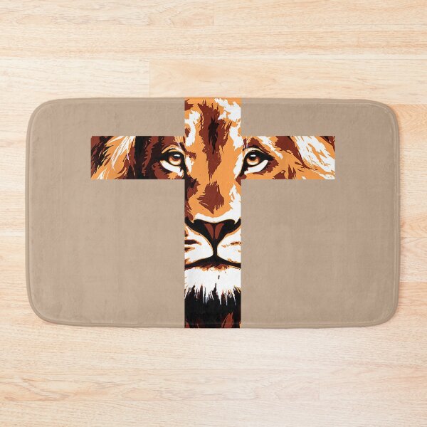 Item preview, Chirstian Cross Lion Judah Jesus God Faith designed and sold by blockerbab.
