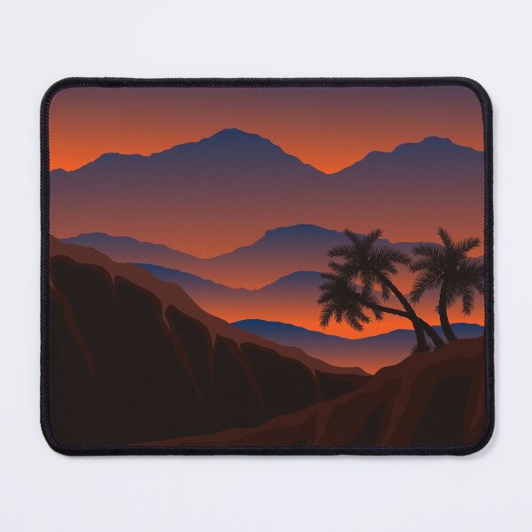 Item preview, Сute mountain misty sunset landscape, palms. iPhone and Samsung Galaxy case cover designed and sold by RoManSmArt.