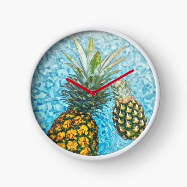 Be a Pineapple #redbubble #lifestyle Clock