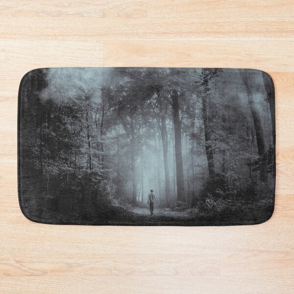 Item preview, elemental - man walking through moody surreal forest designed and sold by Dyrk Wyst Redbubble Shop.