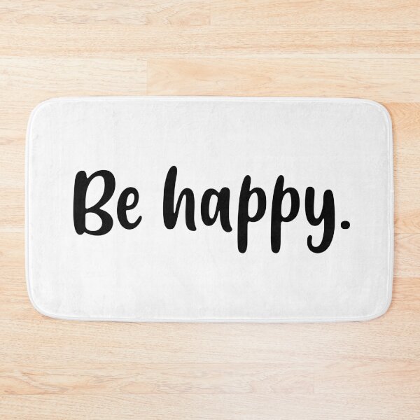Item preview, Be Happy (Black) designed and sold by FilipeFerreira.