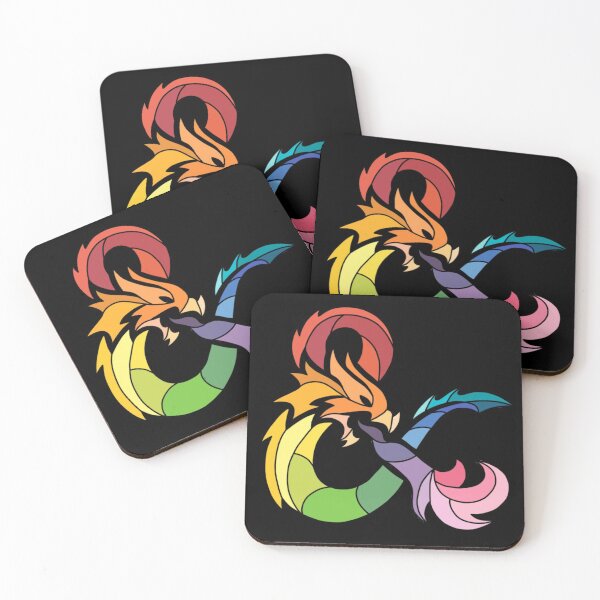 Item preview, Rainbow Ampersand Dragon designed and sold by CritHappensDice.