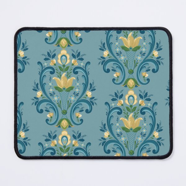 Item preview, Rosemaling Blue and Gold designed and sold by Barbara Pixton.