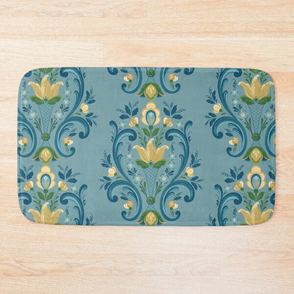 Item preview, Rosemaling Blue and Gold designed and sold by Barbara Pixton.
