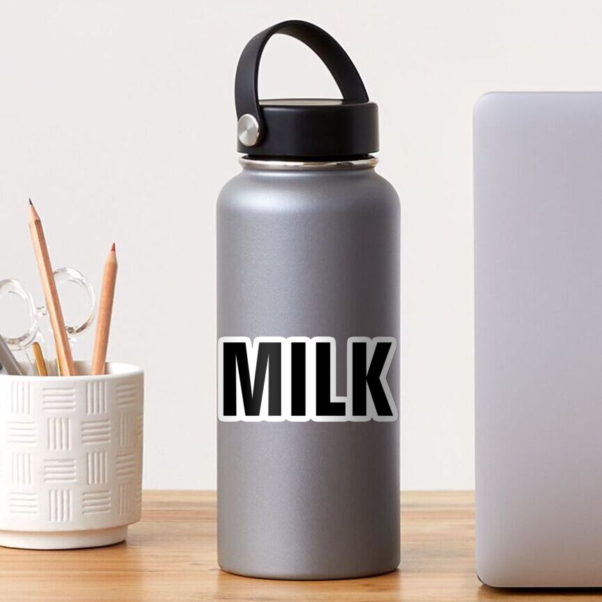 milk-word-simple-bold-text-sticker-for-sale-by-sphu24-redbubble