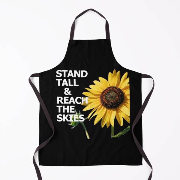 Item preview, Sunflower motivational quote stand tall reach the skies designed and sold by TheSeasonalYard.