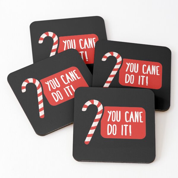 Item preview, You Candy Cane Do It | Christmas Ideas | Puns Jokes | Funny designed and sold by Fluffy-Vectors.