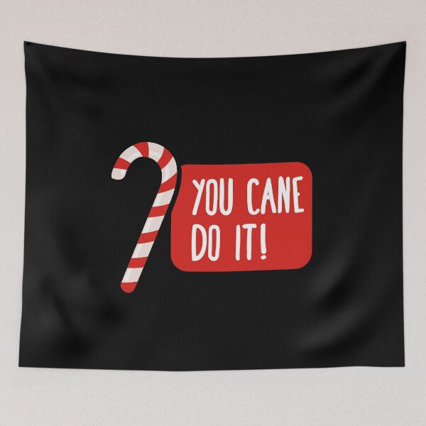Item preview, You Candy Cane Do It | Christmas Ideas | Puns Jokes | Funny designed and sold by Fluffy-Vectors.
