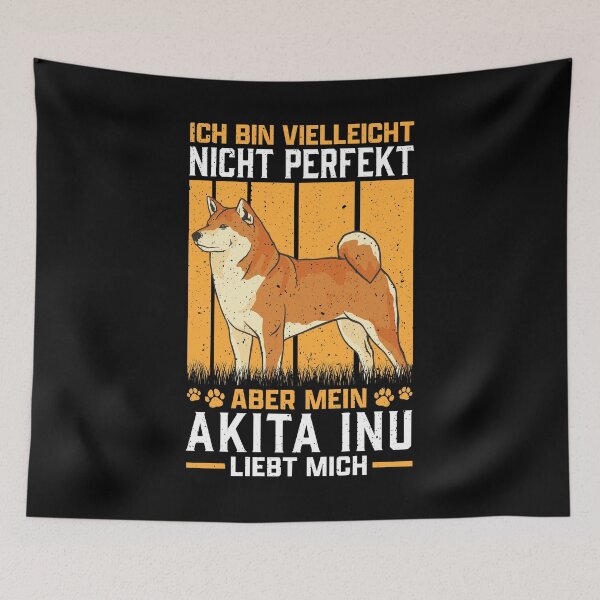 Item preview, My Akita Inu loves me Japanese dog saying designed and sold by madgrfx.