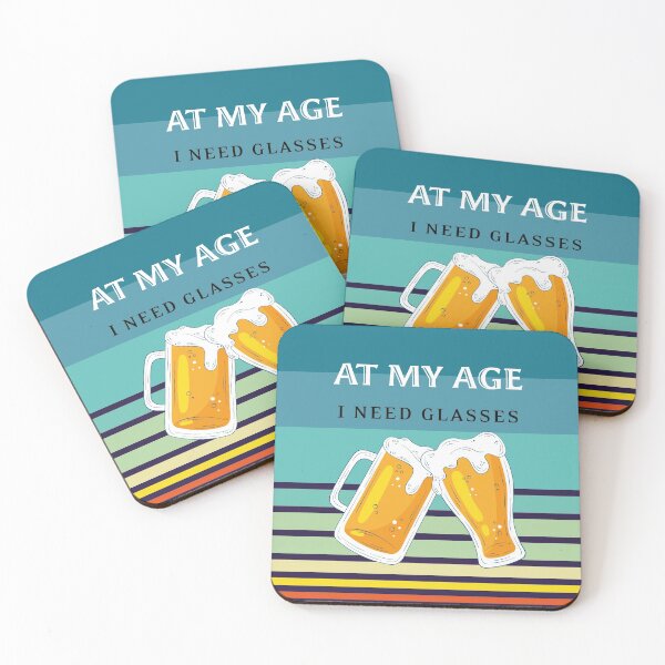 Item preview, At My Age I Need Glasses, Beer Day, Aging Gift,Friday Beer |  designed and sold by Boom-llqb.