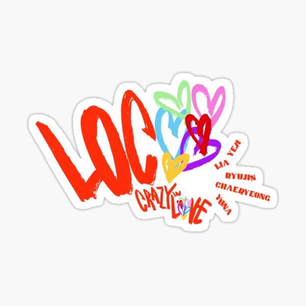 KPOP ITZY Loco Pegatina