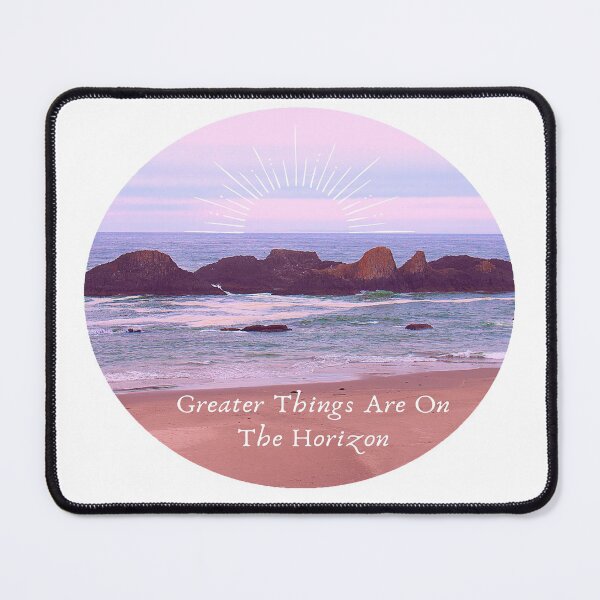Item preview, Greater things are on the horizon ocean sunset circle  designed and sold by JLPhotographer.
