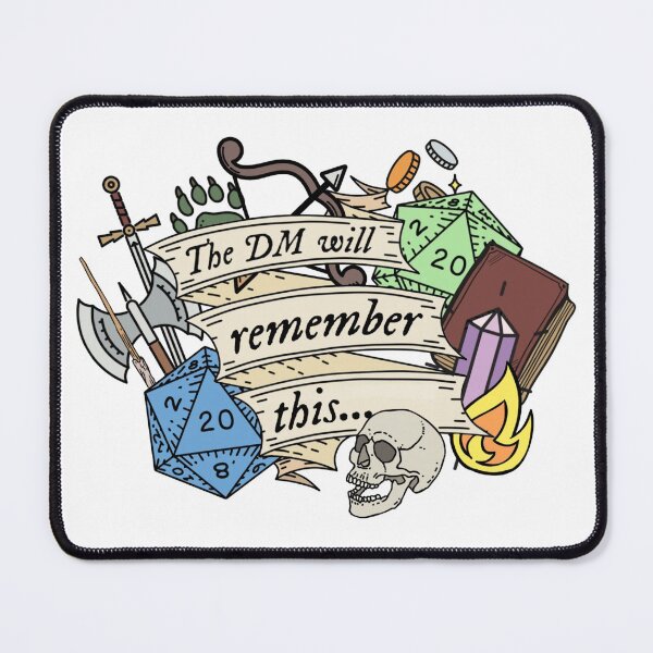 Item preview, The DM Will Remember This... designed and sold by CritHappensDice.