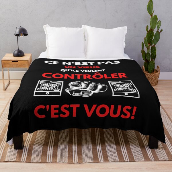 Item preview, Ce n'est pas un virus qu'ils veulent contrôler, c'est vous! designed and sold by Rrrainbow.