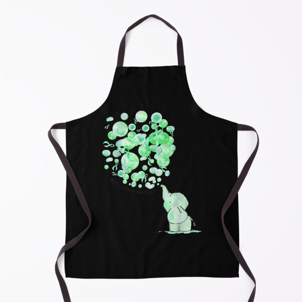 Item preview, Elephant Blows Up Green Balloons Mental Health Awareness designed and sold by LucaAndreien.