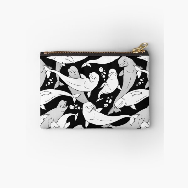 Item preview, Beluga whales on black designed and sold by Artkettu.