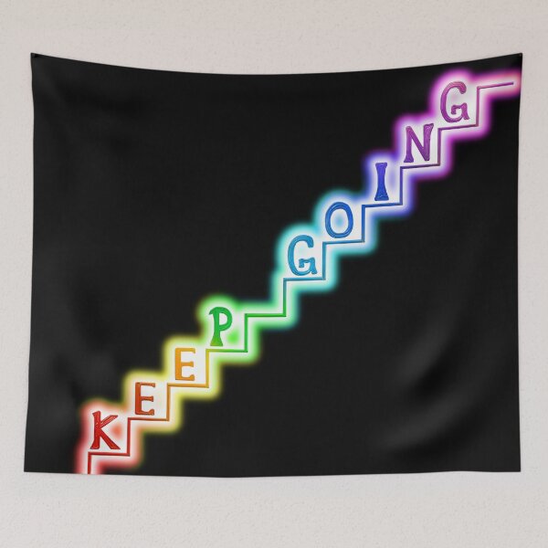 Item preview, Keep Going Glowing Rainbow Stairway designed and sold by Deborah Camp.