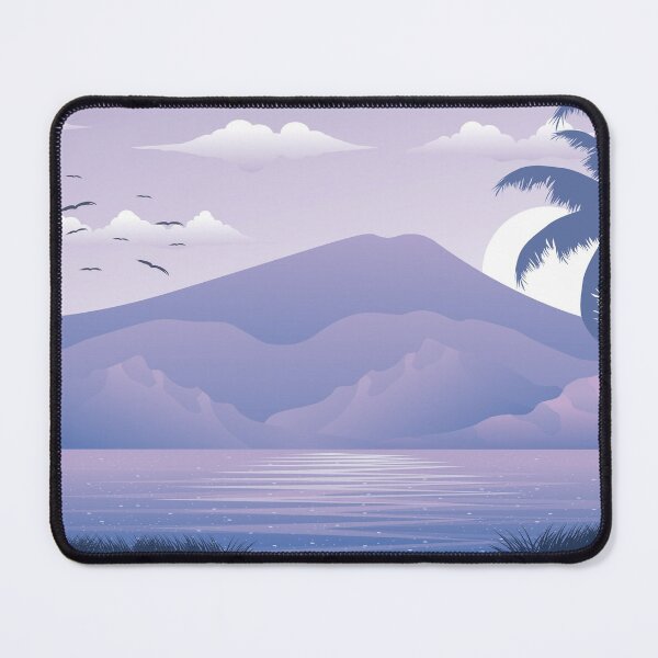 Item preview, mountain misty lake. Watercolor landscape, palms. iPhone and Samsung Galaxy case cover designed and sold by RoManSmArt.