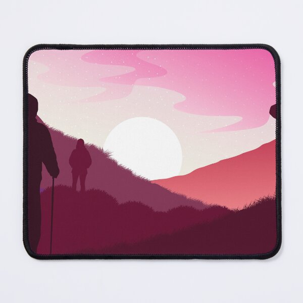 Item preview, mountain landscape, hikers on the trail. iPhone and Samsung Galaxy case cover designed and sold by RoManSmArt.
