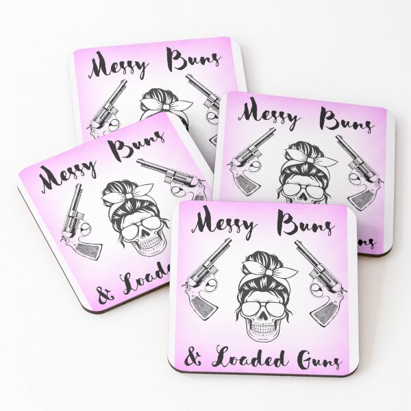 Item preview, Messy Buns & Loaded Guns designed and sold by SquirrelCreate.
