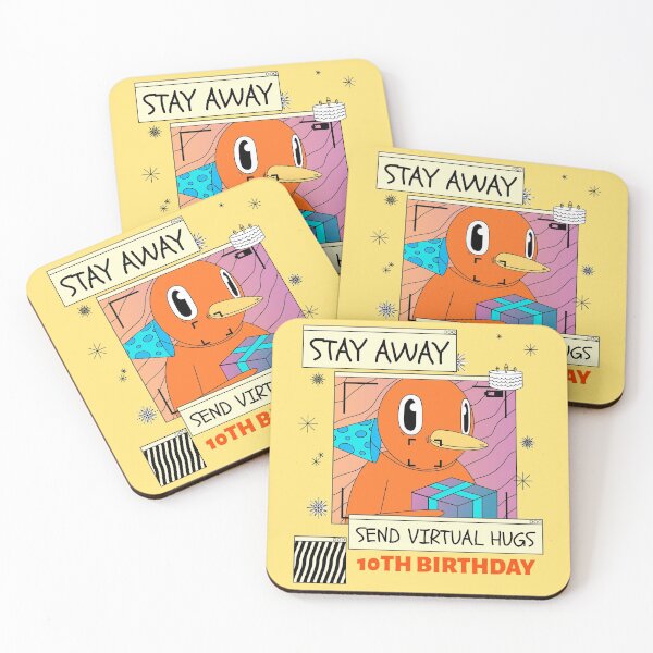 Item preview, 10th Birthday Shirt Happy Birthday Virtual Party Duck Funny designed and sold by VebuBusiness.