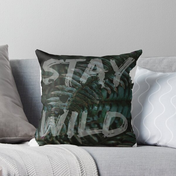Item preview, Stay wild green fern quote distressed design designed and sold by JLPhotographer.