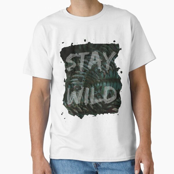 Item preview, Stay wild green fern quote distressed design designed and sold by JLPhotographer.