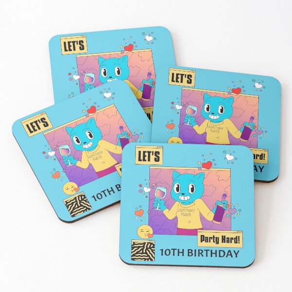 Item preview, 10th Birthday Shirt Happy Birthday Funny Cat Party designed and sold by VebuBusiness.