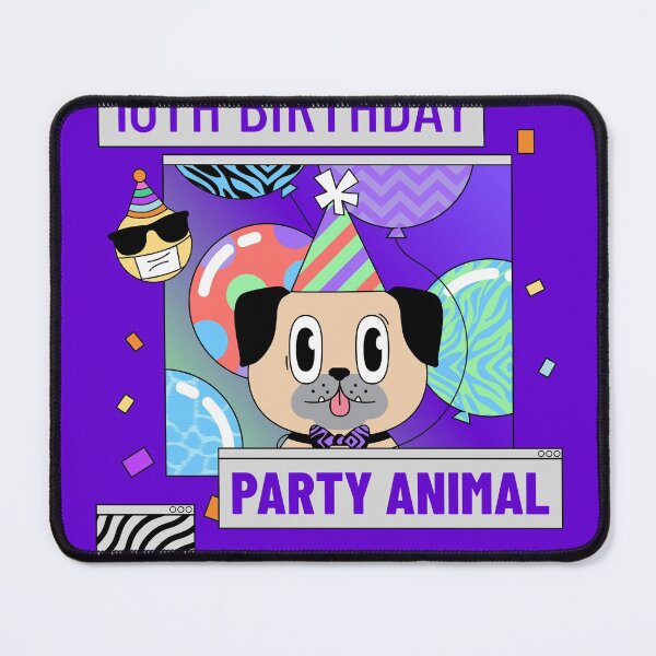 Item preview, 10th Birthday Shirt Happy Birthday Cute Party Pug Dog designed and sold by VebuBusiness.