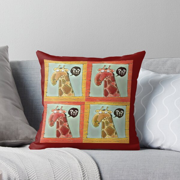 Item preview, curious giraffe looking from window cartoon designed and sold by anticute.