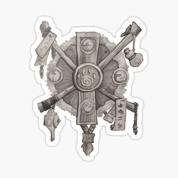 Monk crest Sticker