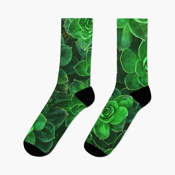 Item preview, green plants flower pattern designed and sold by PinkPandaDesign.