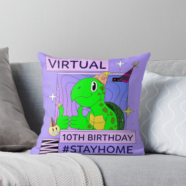 Item preview, 10th Birthday Shirt Happy Birthday Turtle Virtual Party Funny Stay Home designed and sold by VebuBusiness.