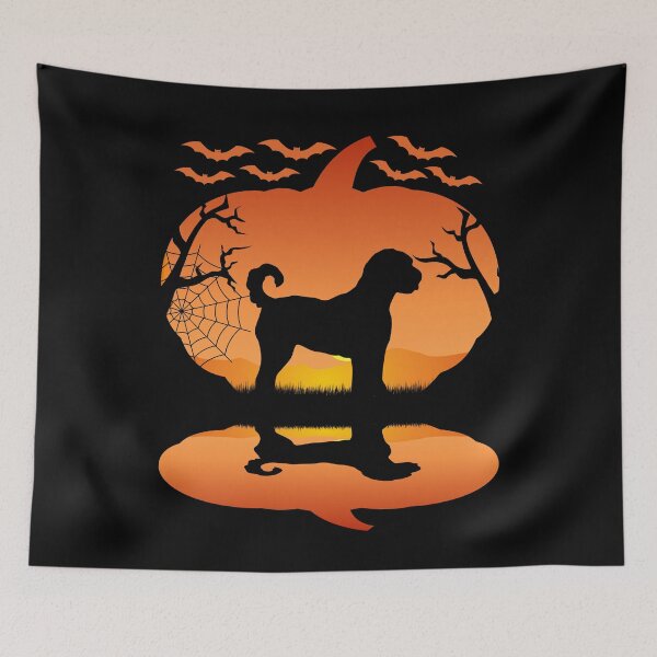 Item preview, labradoodle dog lovers pumpkin, funny labradoodle owner Halloween design designed and sold by alaechamlal.