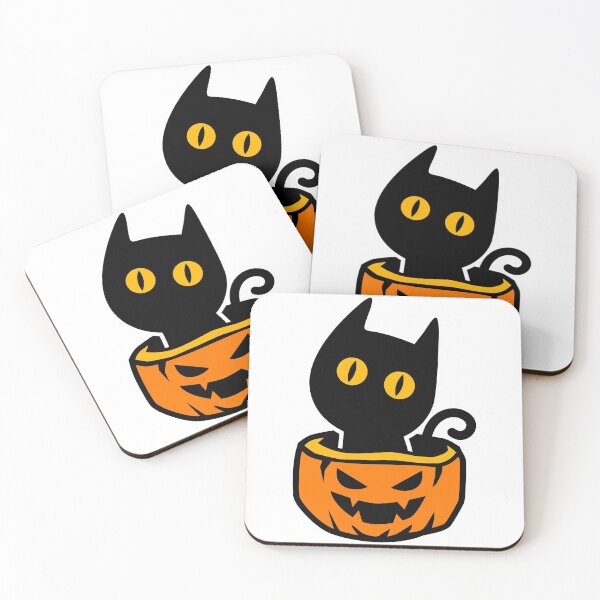 Item preview, Halloween pumpkin cat designed and sold by adwar.