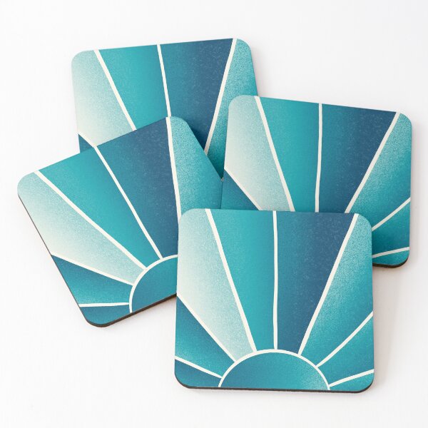 Item preview, Moonlight Mid Century Modern, Abstract Blue Light designed and sold by bubblyshades.