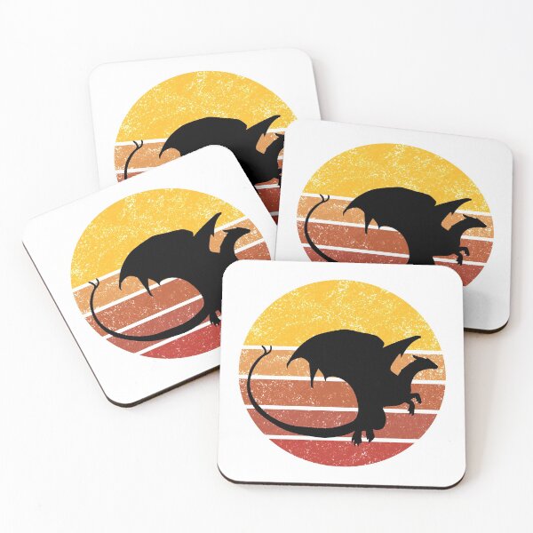 Item preview, Dragon Vintage Sunset Trendy Animal Silhouette designed and sold by VintagePathway.