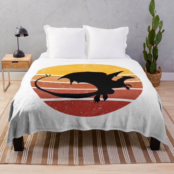 Item preview, Dragon Vintage Sunset Trendy Animal Silhouette designed and sold by VintagePathway.