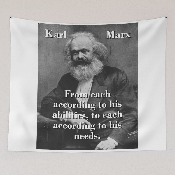 Item preview, From Each According To His Abilities - Karl Marx designed and sold by CrankyOldDude.