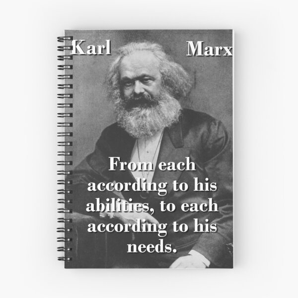 Item preview, From Each According To His Abilities - Karl Marx designed and sold by CrankyOldDude.