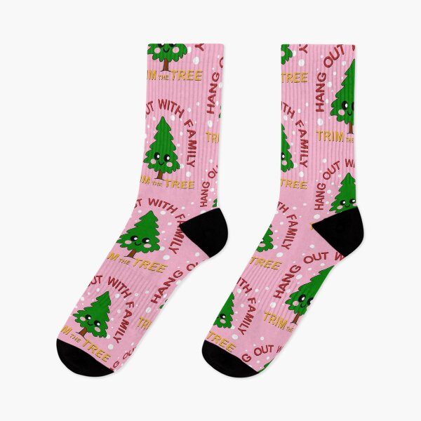 Item preview, Hang out with family Trim the tree Kawaii Christmas Tree designed and sold by Brasilia.