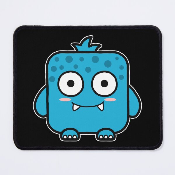 Item preview, Kawaii Blue Square Monster designed and sold by Luan Huynh.